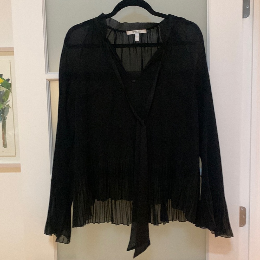 10 CROSBY DEREK LAM BLACK BLOUSE
